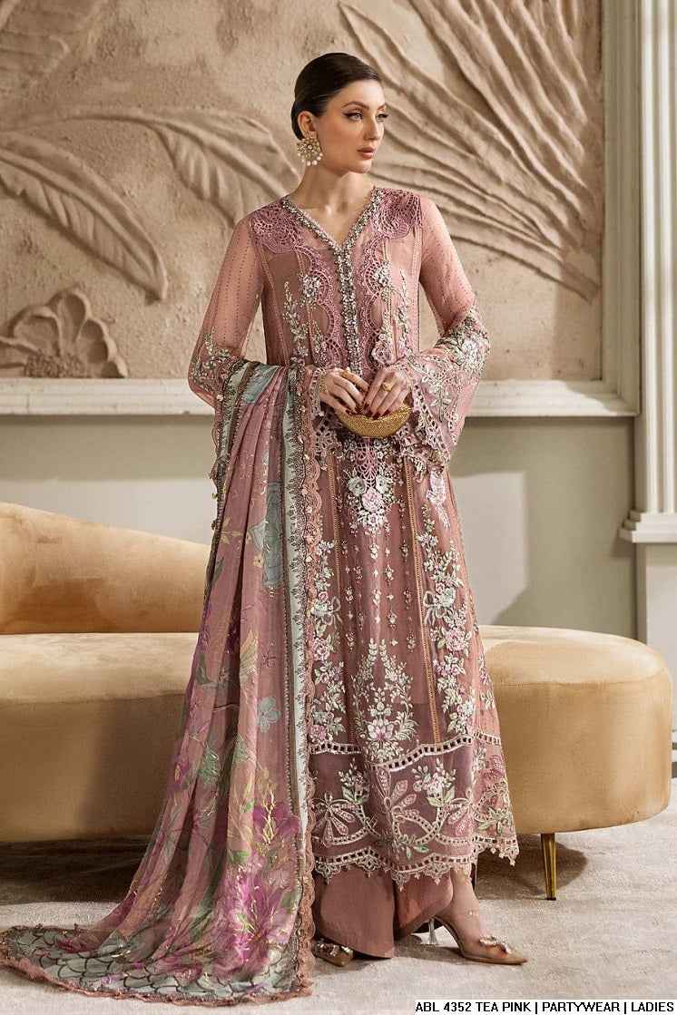 Restocked Luxury Chiffon 3PC Ready to Wear Suit With Digital Printed Dupatta & Grip Palazzo