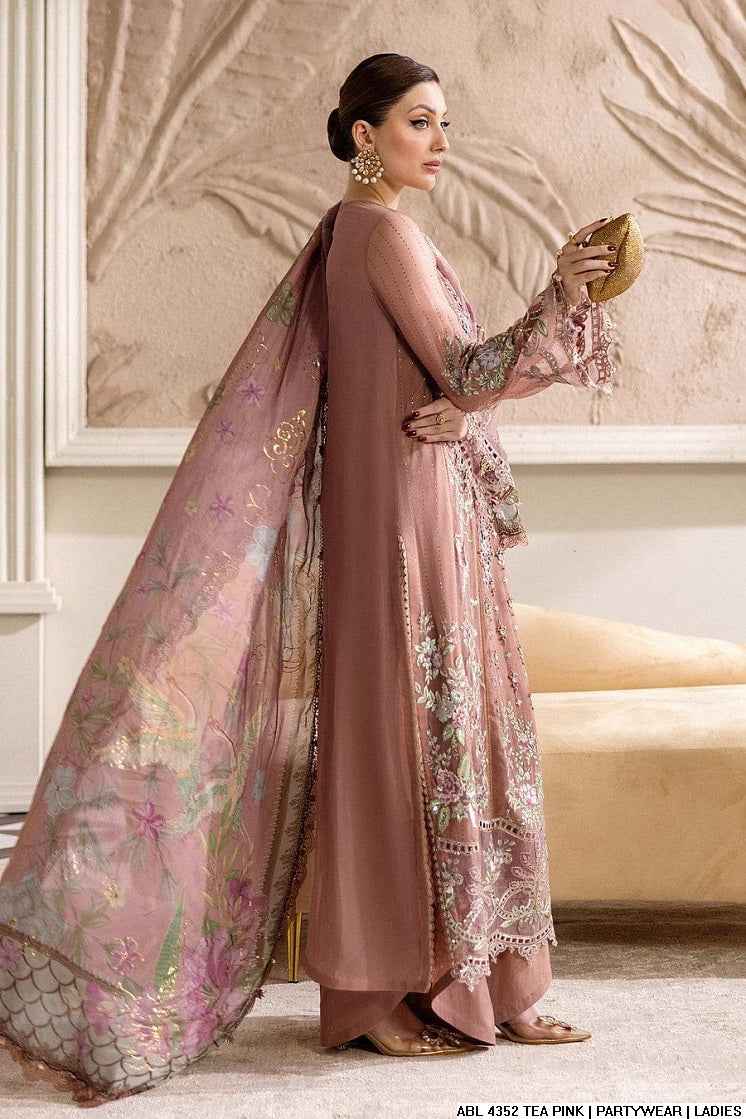 Restocked Luxury Chiffon 3PC Ready to Wear Suit With Digital Printed Dupatta & Grip Palazzo