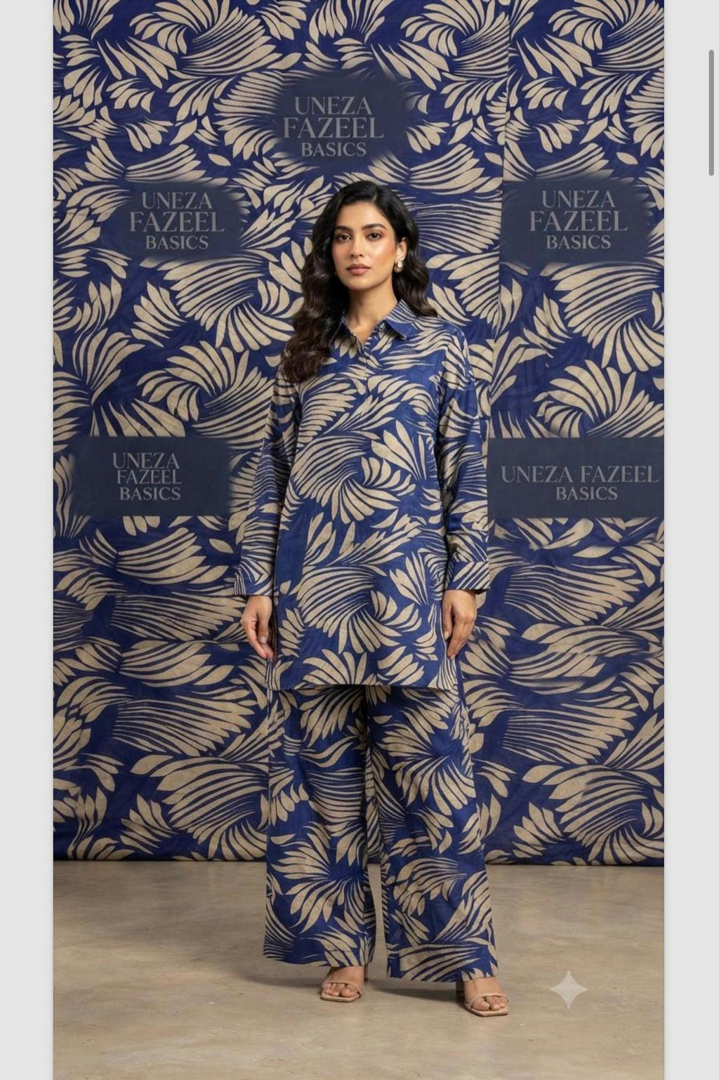 Uneza Fazeel Basics - Digital Printed Unstitched Lawn 2PC Suit