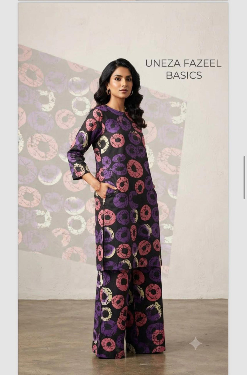 Uneza Fazeel Basics - Digital Printed Unstitched Lawn 2PC Suit