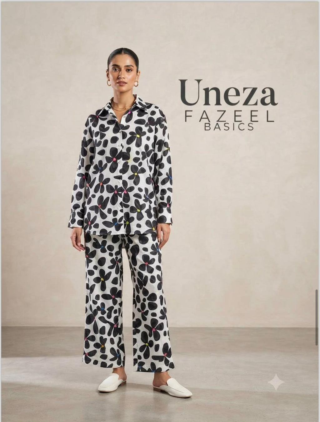 Uneza Fazeel Basics - Digital Printed Unstitched Lawn 2PC Suit