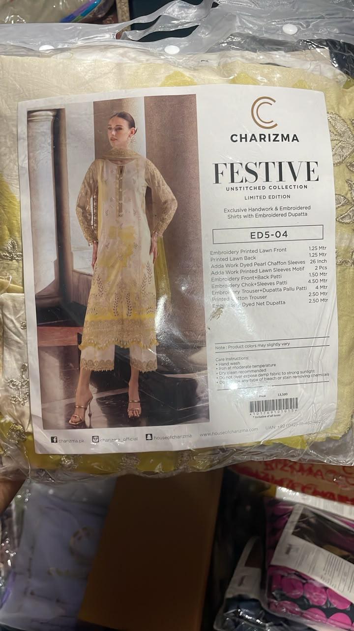CHARIZMA FESTIVE LIMITED EDITION – HANDWORK & EMBROIDERED 3PC