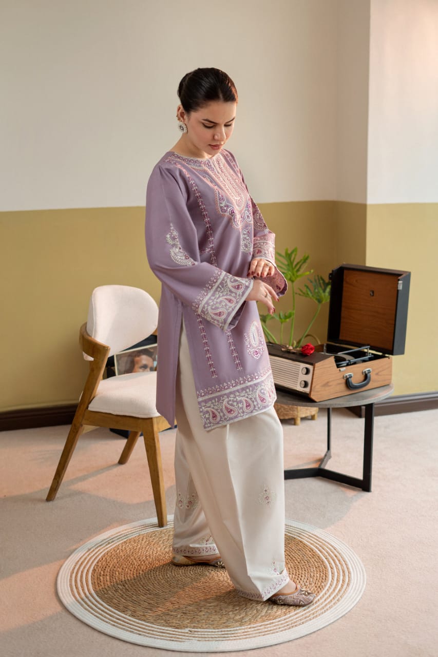 PREMIUM EMBROIDERED 2PC (FARSHI SET)