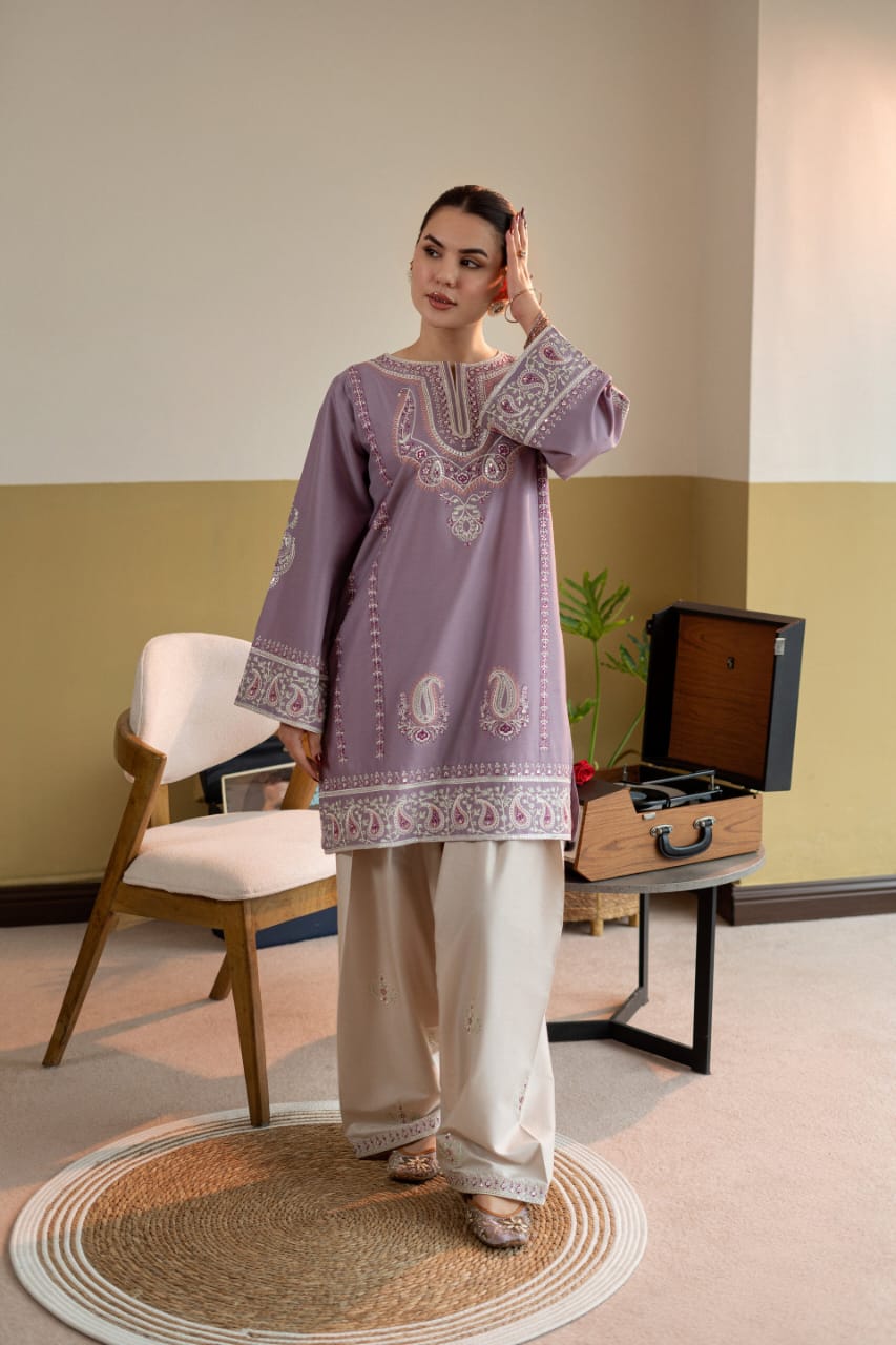 PREMIUM EMBROIDERED 2PC (FARSHI SET)