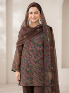 MALTI CHIKAN KARI FULL JAAL STYLISH COLLECTION – 2PC CHIFFON