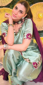 NAZISH JAHANGIR CELEBRITY EDIT – PREMIUM SHAMOOZ SILK 3PC