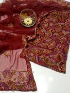 MALTI CHIKAN KARI FULL JAAL STYLISH COLLECTION – 2PC CHIFFON