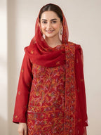 MALTI CHIKAN KARI FULL JAAL STYLISH COLLECTION – 2PC CHIFFON