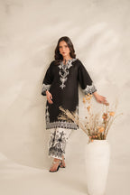 AIZA EMBROIDERY PREMIUM COLLECTION – 2PC (SHORT SHIRT & PLAZO)