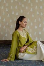 MAHIRA EMBROIDERY PREMIUM COLLECTION – 2PC (SHORT SHIRT & FARSHI SALWAR)