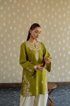 MAHIRA EMBROIDERY PREMIUM COLLECTION – 2PC (SHORT SHIRT & FARSHI SALWAR)