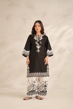 AIZA EMBROIDERY PREMIUM COLLECTION – 2PC (SHORT SHIRT & PLAZO)