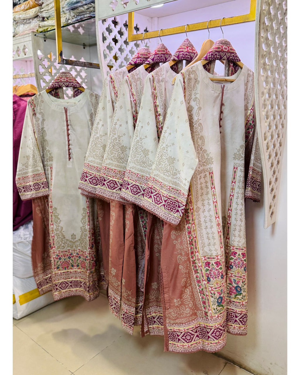 AIMAN MINAL THREE-PIECE LUXURY SILK KAFTAN SET