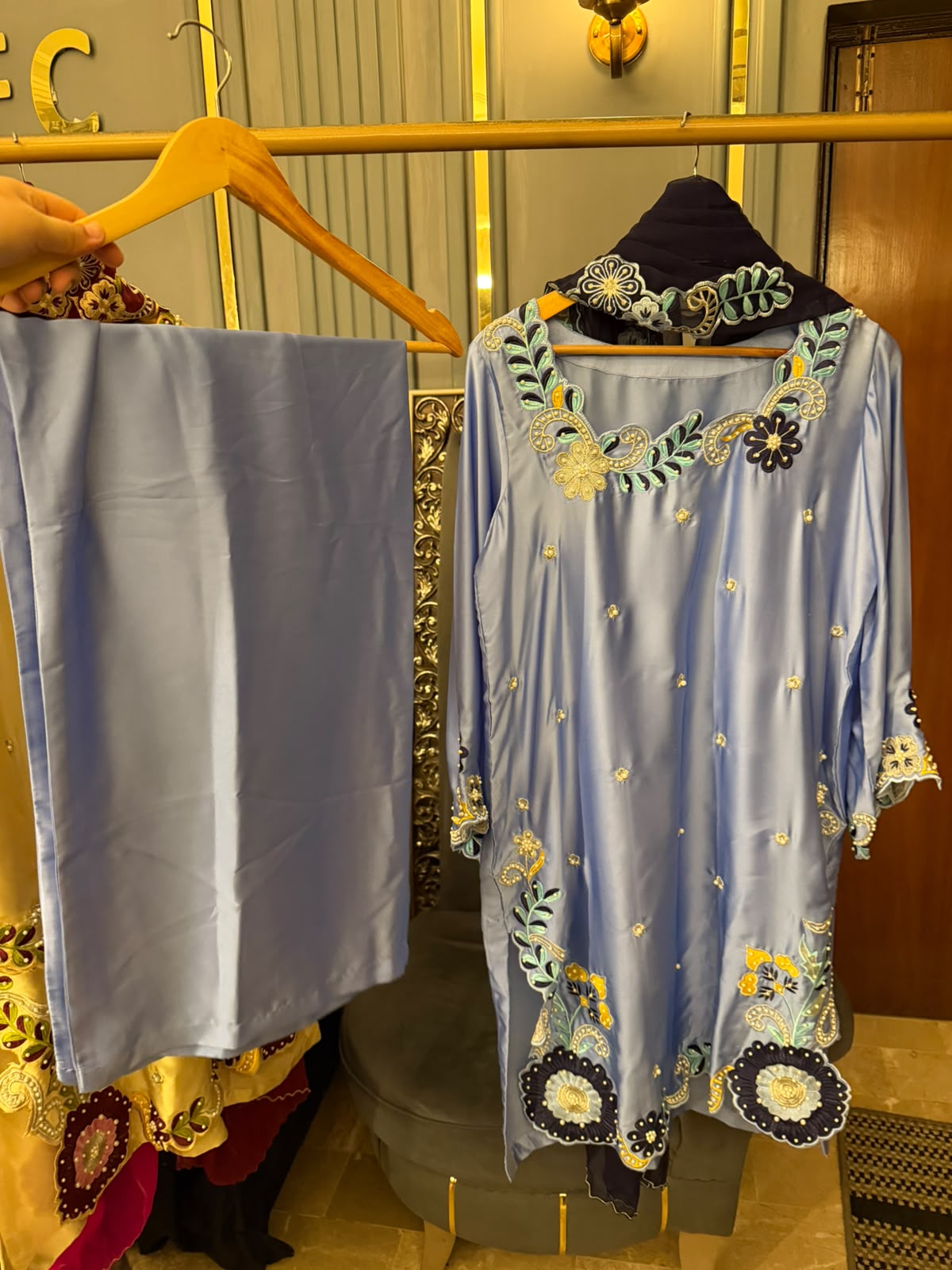 PREMIUM SILK EMBROIDERED & PEARLWORK COLLECTION – 3PC