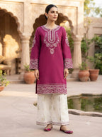Premium Embroidered Solid Co-Ords