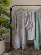 3-Piece Luxury Stitched Suit (Kaftan + Dupatta + Trouser)