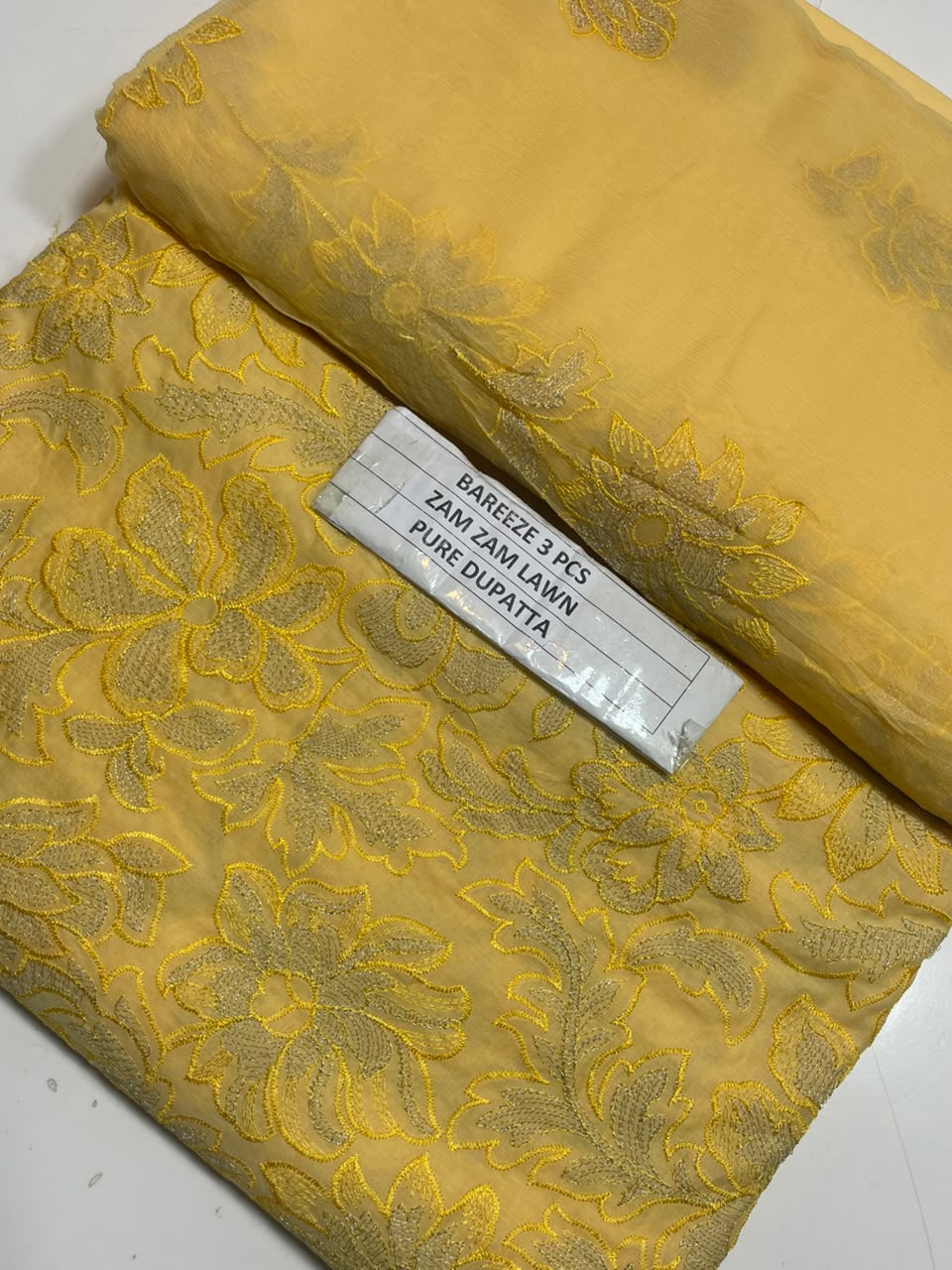 Premium Embroidered 3-Piece Unstitched Suit