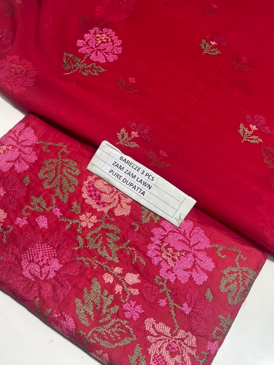 Premium Embroidered 3-Piece Unstitched Suit