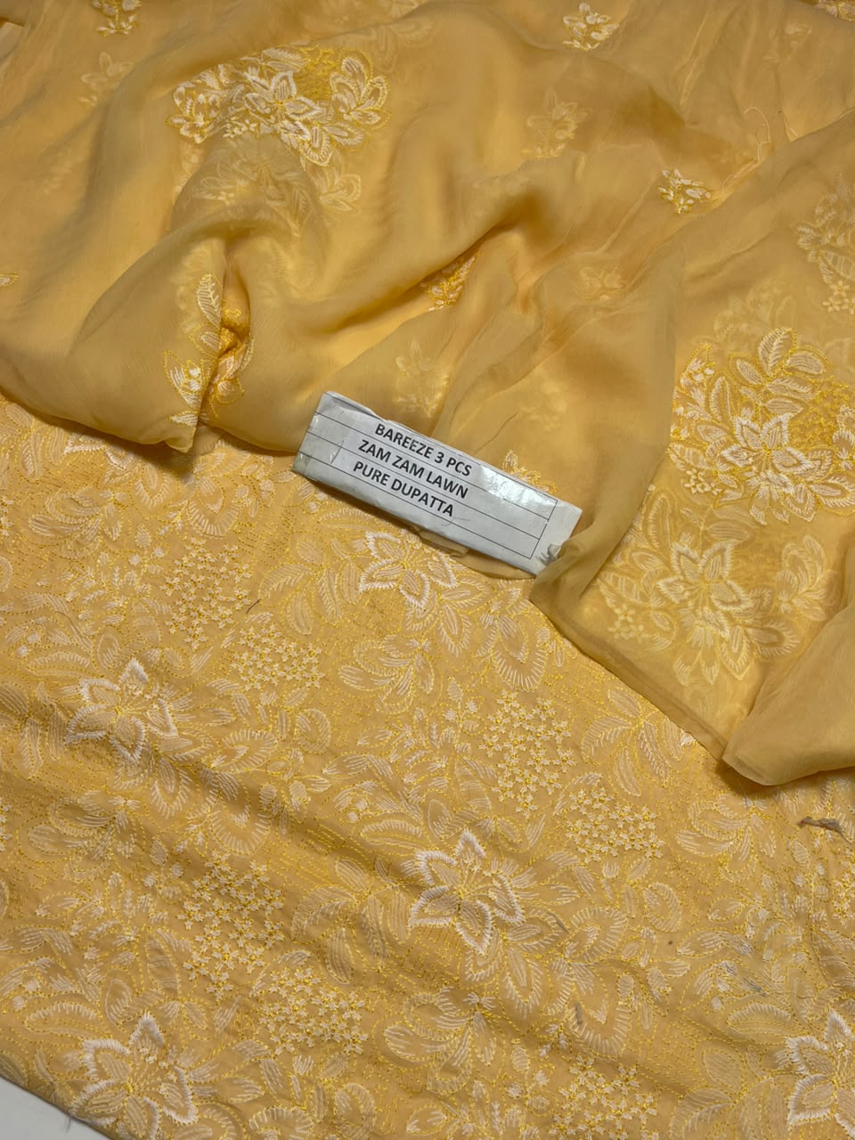 Premium Embroidered 3-Piece Unstitched Suit