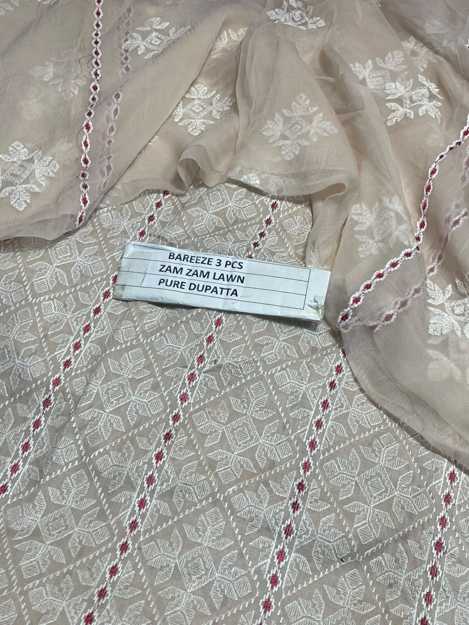 Premium Embroidered 3-Piece Unstitched Suit