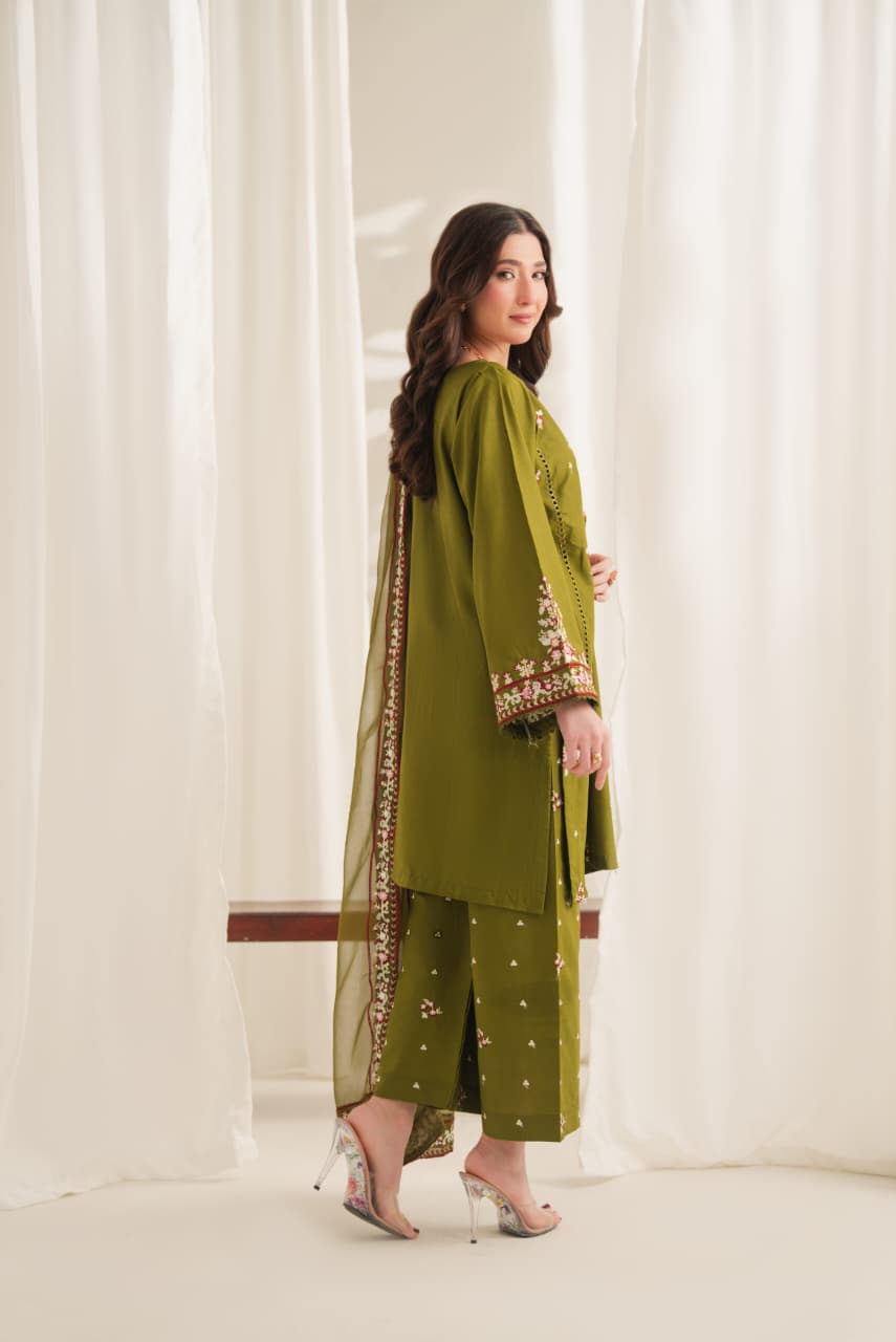 ANARKALI EMBROIDERED 3PC