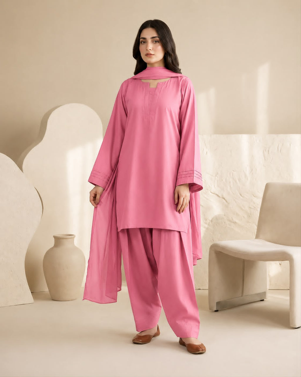 FARSHI SHALWAR 3PC SUIT