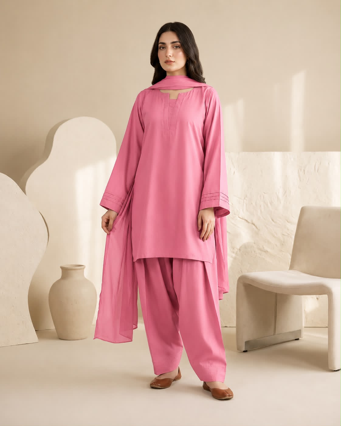 FARSHI SHALWAR 3PC SUIT