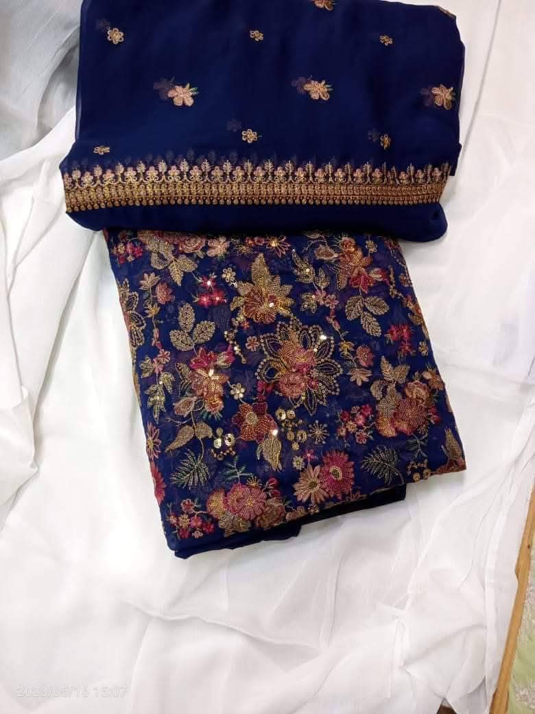PARTY WEAR EMBROIDERED CHIFFON 2PC