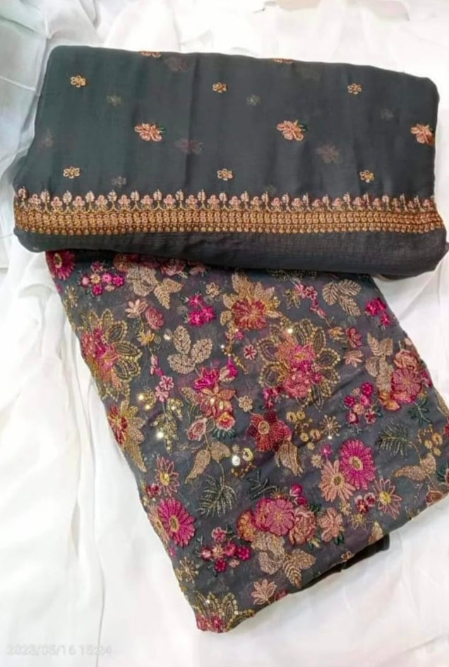PARTY WEAR EMBROIDERED CHIFFON 2PC