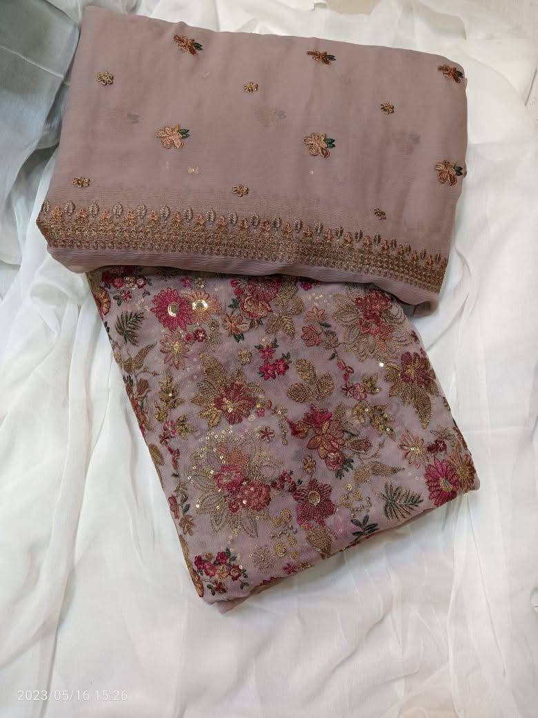 PARTY WEAR EMBROIDERED CHIFFON 2PC