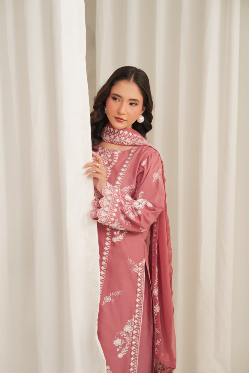 ELAAN EMBROIDERED 3PC (PLAZO)