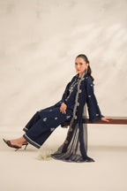 GUL-E-JAN EMBROIDERED 3PC (PLAZO)