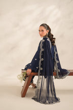 GUL-E-JAN EMBROIDERED 3PC (PLAZO)