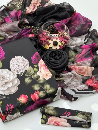 DIGITAL PRINTED SILK 3PC SUIT