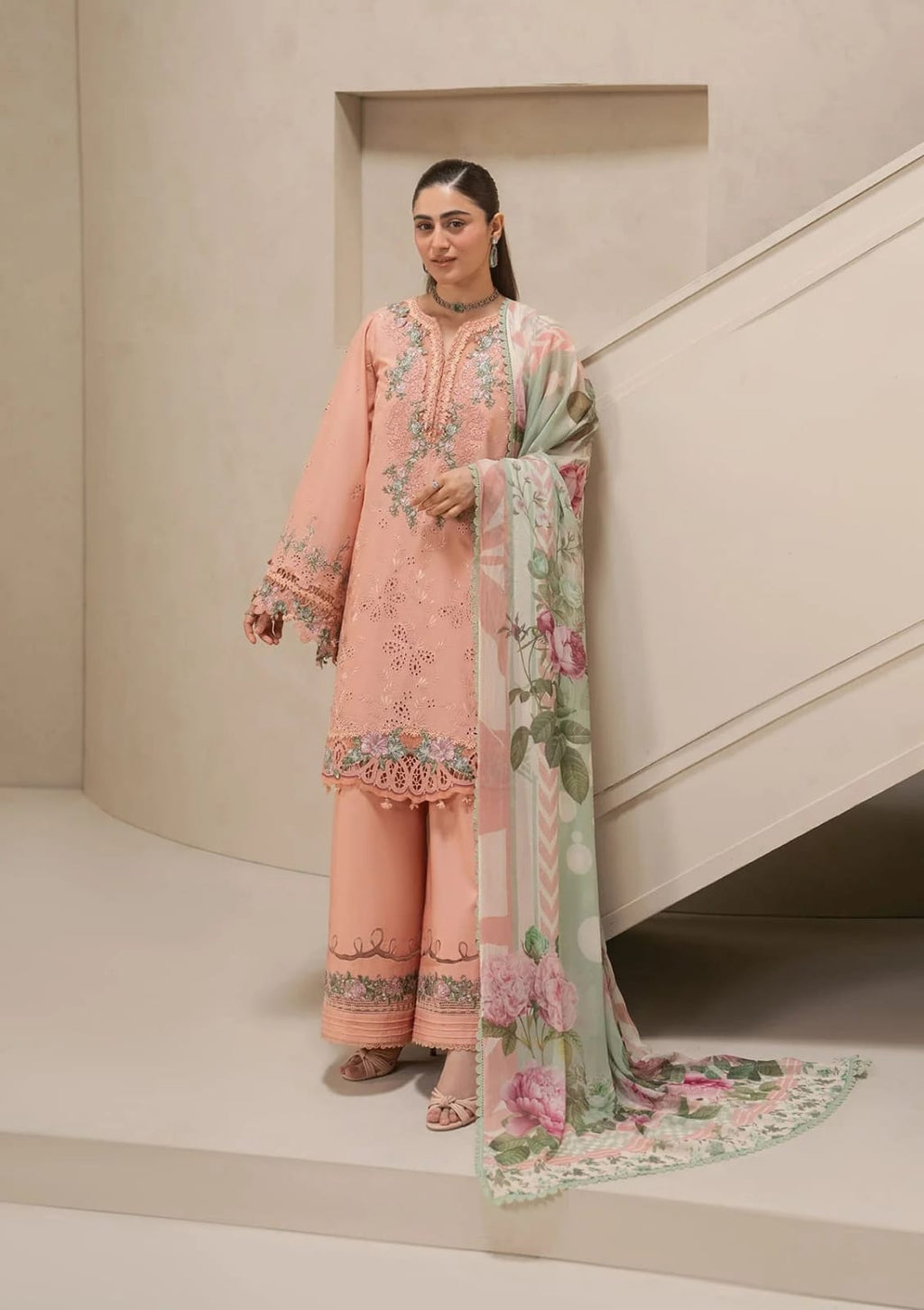 ELAF E CRAFT LUXURY CHIKANKARI LAWN 2026