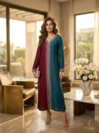 LUXURY 2-TONE RAW SILK 3PC SUIT