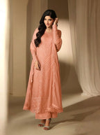 LUXURY SEQUIEN EMBROIDERED BAMBER CHIFFON 3PC