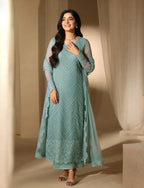 LUXURY SEQUIEN EMBROIDERED BAMBER CHIFFON 3PC