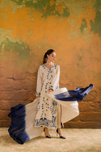 AARINA BLUE EMBROIDERED 3PC