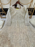 LUXURY HEAVY EMBELLISHED ORGANZA DOUBLE MAXI 3PC