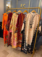 SWISS SILK PRINTED KAFTAN 2PC