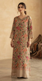 KASHMIRI PASHMINA EMBROIDERED KAFTAN