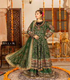 LUXURY HEAVY EMBROIDERED CRINKLE CHIFFON 3PC (WITH SHARARA)