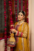REGAL EMBROIDERED CRINKLE CHIFFON 3PC (WITH SHALWAR)