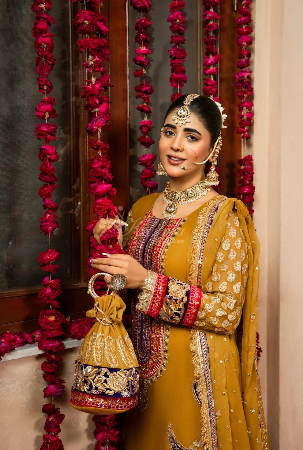 REGAL EMBROIDERED CRINKLE CHIFFON 3PC (WITH SHALWAR)