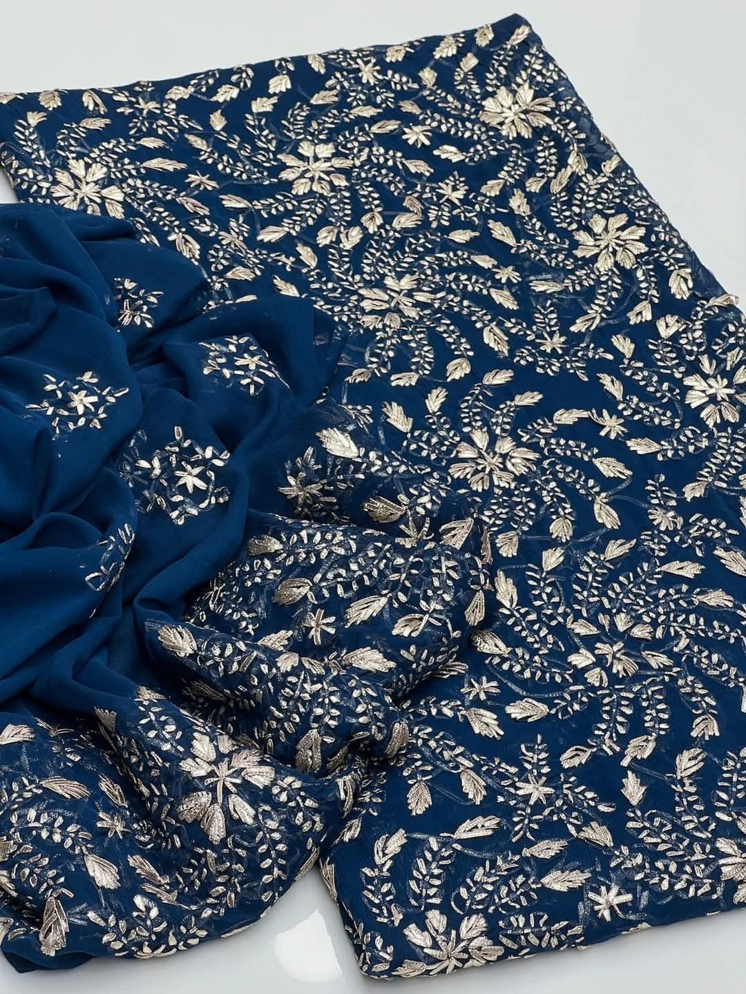 HANDMADE HEAVY GOTTA WORK CHIFFON 2PC (UNSTITCHED)