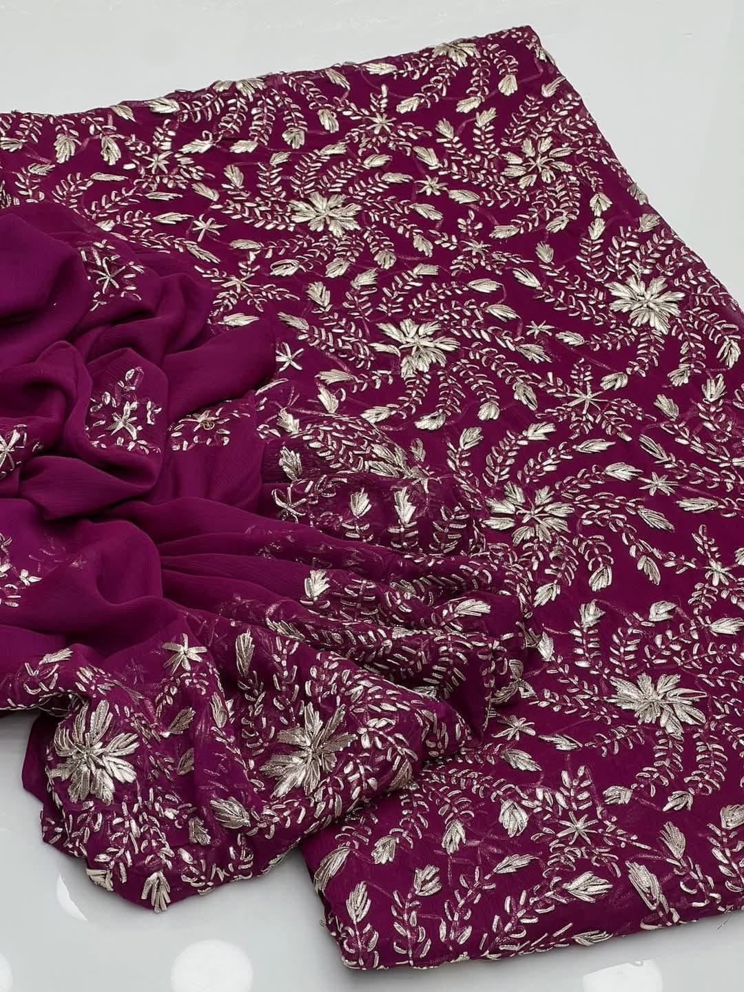 HANDMADE HEAVY GOTTA WORK CHIFFON 2PC (UNSTITCHED)