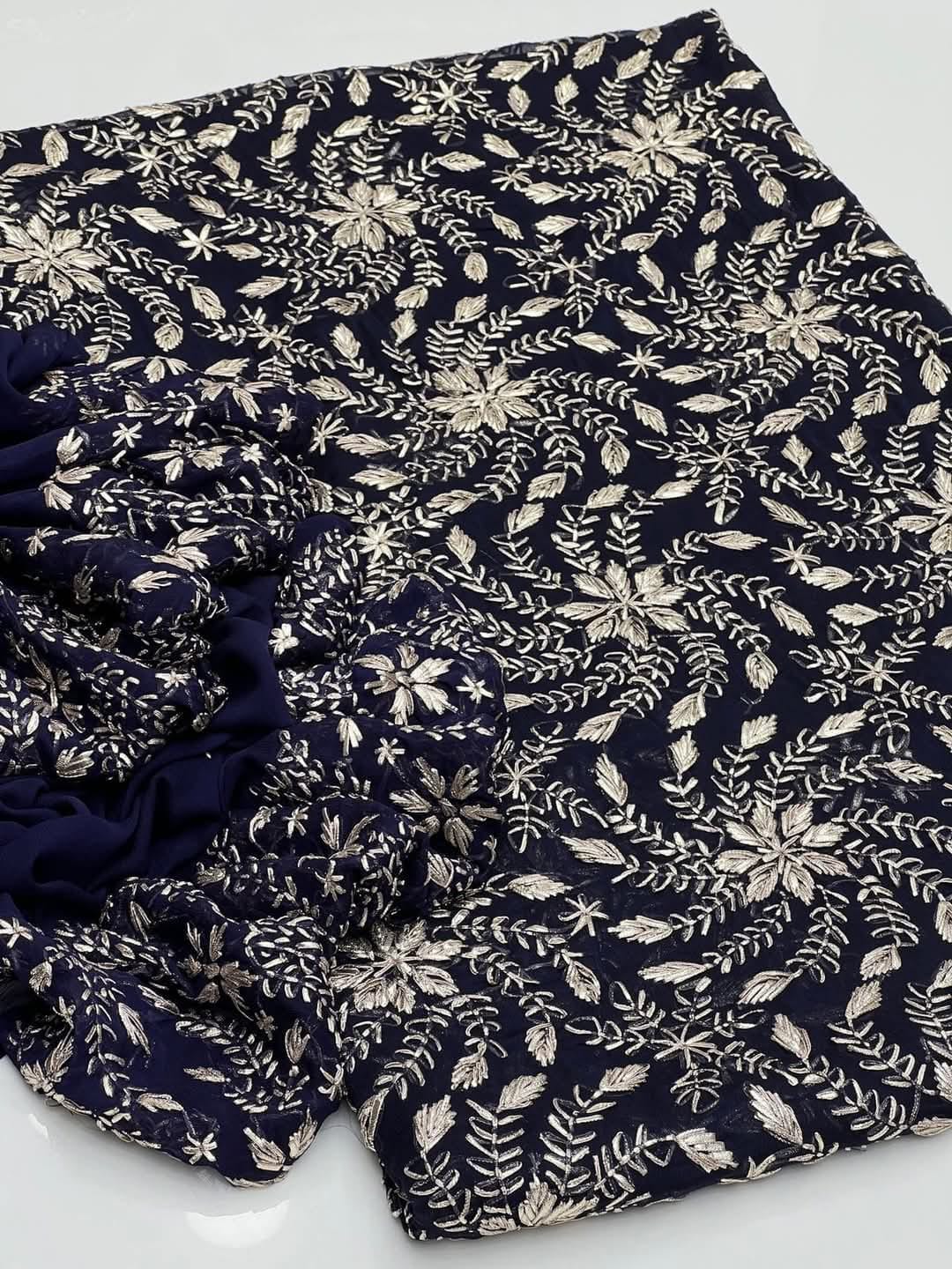 HANDMADE HEAVY GOTTA WORK CHIFFON 2PC (UNSTITCHED)