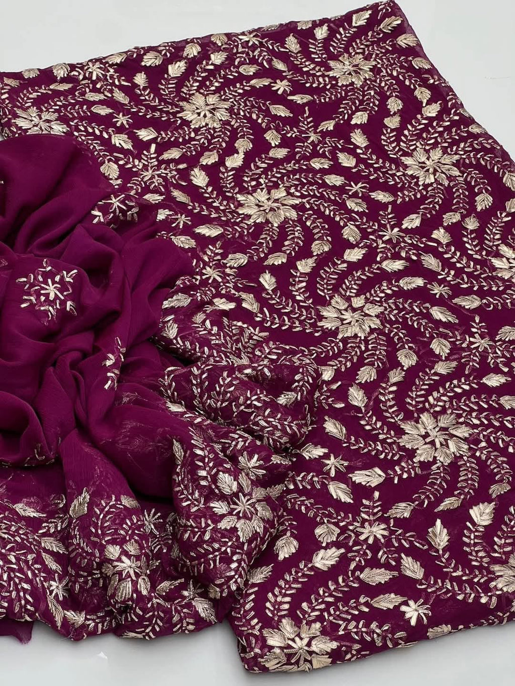 HANDMADE HEAVY GOTTA WORK CHIFFON 2PC (UNSTITCHED)
