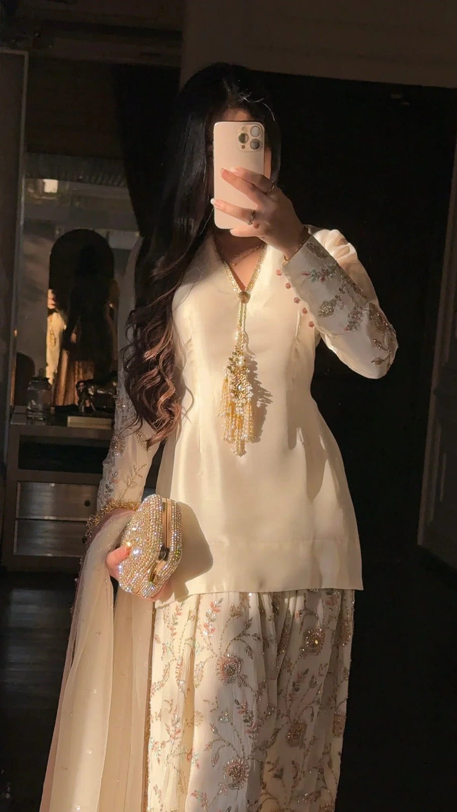 PREMIUM EMBELLISHED SILK 3PC SUIT